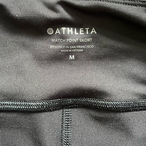 Athleta Match Point Black Gray Camo Skort/Skirt Sz Medium - Picture 2 of 6